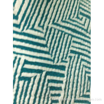 Polyester spandex jacquard knit fabric